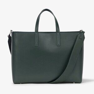 Calpak Haven Laptop Tote Womens Briefcase Satchel - Forest Green